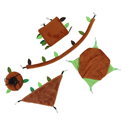 TYTOGE 5-teiliges Hamster-Hängematte, Multifunktional, Weich und Bequem, Meerschweinchen-Versteck-Set Sugar Glider-Hamster-Ratten von TYTOGE