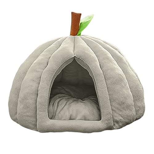 Katzenhöhle 43x36cm - Mit Abnehmbarem & Waschbarem Kissen und Rutschfester Unterseite - Gemütliches Katzennest für Kätzchen, Kleine Hunde & Katzen - Kuscheliges Haustierbett für Innen (B, 43x43x36cm) von TYUIOP