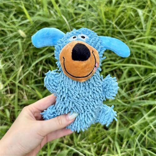 TYUIOP Plüschtier für Hunde,Plüsch-Hundespielzeug mit Quietscher - Weiches Welpen Design für kleine & mittelgroße Hunde - Robust, Langlebig & Sicher für Welpen, Erwachsene & Seniorenhunde (Blau) von TYUIOP