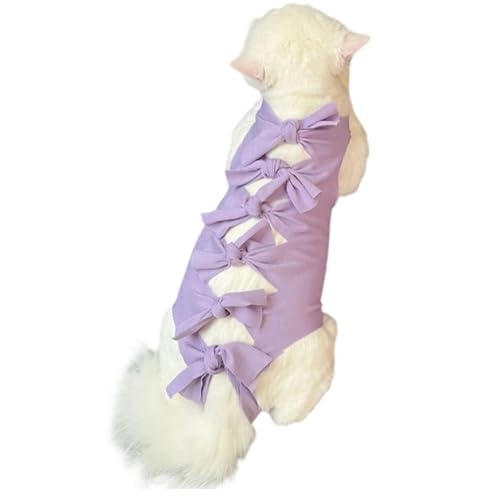 TYUKXJH Katzen Body Postoperativ Atmungsaktiv,Erholungsbody Für Katzen Nach | Weicher Ganzkörper Schutzanzug Lecken Verhindern Wundschutz Für Haustiere von TYUKXJH