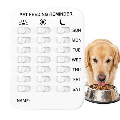 TYUKXJH Pet Feeding Reminder,Katzen Erinnerungsschild Fütterungszubehör | Magnet Haben Sie Das Haustier Gefüttert Aufkleber für Wohnung Zuhause Routine tägliche Küche Kühlschrank Studentenwohnheim - von TYUKXJH
