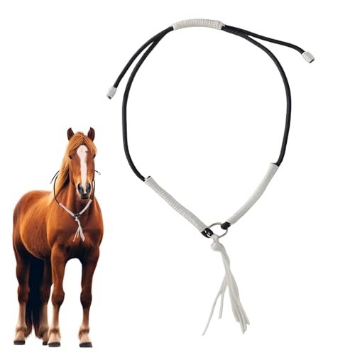 TYUKXJH Pferdezügel | Pferdehalfter | Handgeflochtene Zügel mit Troddeln Gehorsamshilfe für Reiter & Dressur von TYUKXJH