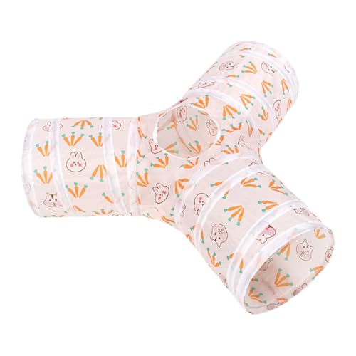 TYUKXJH Tunnel für Katzen im Innenbereich, 3 Wege, faltbar, für Kätzchen – interaktives Spielzeug für Katzen, Zubehör für kleine Hunde, Kaninchen, für drinnen und draußen, Garten, Hof, Katze, Hund von TYUKXJH