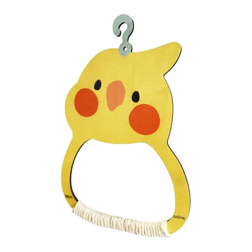 TYUKXJH Vogelschaukel Spielzeug - Käfig Schaukel Spielzeug Für Sittiche - Bunte Nagetier Holz Sitzstange Für Käfigdekoration Innenbereich Für Unzertrennliche Und Nymphensittiche Keilschwanzsittiche von TYUKXJH