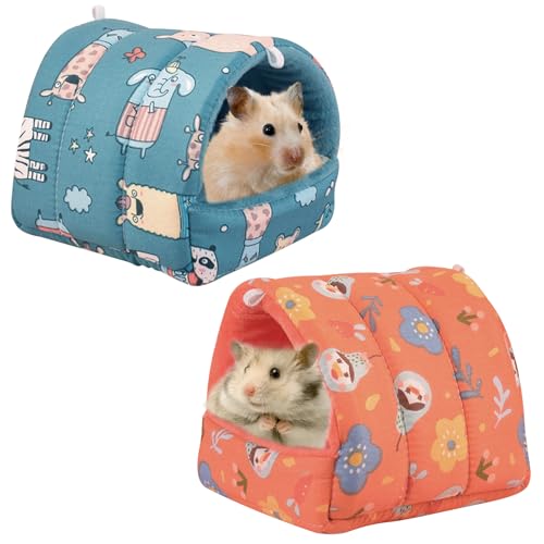 TYXHXTF 2 Stück Meerschweinchen Höhle, Meerschweinchenversteck, Winter Warme Hamster Kuschelhöhle(15 * 15CM) von TYXHXTF