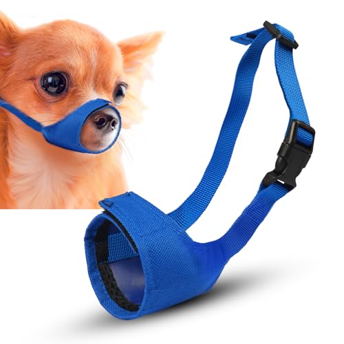 Maulkorb für Hunde, klein, weich, kein Bellen, für Welpen, Hunde, kurze Schnauze, verstellbarer Netz-Maulkorb für Spielzeug, Pudel, Dackel, Teddy, Fellpflege, Tierarztbesuche, verhindert Beißen, Kauen Maulkorb für Hunde, klein, weich, kein Bellen, für Welpen, Hunde, kurze Schnauze, verstellbarer Netz-Maulkorb für Spielzeug, Pudel, Dackel, Teddy, Fellpflege, Tierarztbesuche, verhindert Beißen, Kauen von TZBEINN