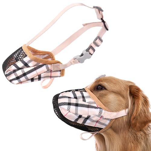 Maulkorb für Hunde, weicher Korb, Air-Mesh-Maulkörbe für große Hunde, Anti-Kauen, atmungsaktiv, verstellbarer Maulkorb für Labrador Retriever, etc., geeignet für Fellpflege, Tierarztbesuche, Maulkorb für Hunde, weicher Korb, Air-Mesh-Maulkörbe für große Hunde, Anti-Kauen, atmungsaktiv, verstellbarer Maulkorb für Labrador Retriever, etc., geeignet für Fellpflege, Tierarztbesuche, von TZBEINN