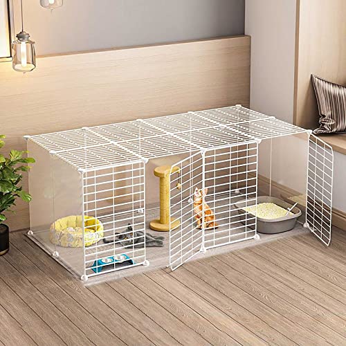 TZUFA Katzenkäfig-Laufstall – Katzenkäfige für den Innenbereich, abnehmbares Metall-Katzenkäfige zum Selbermachen, Katzenkäfige, Katzenkäfig, Katzenwohnung, Hundekäfige für kleine Hunde, tragbarer TZUFA Katzenkäfig-Laufstall – Katzenkäfige für den Innenbereich, abnehmbares Metall-Katzenkäfige zum Selbermachen, Katzenkäfige, Katzenkäfig, Katzenwohnung, Hundekäfige für kleine Hunde, tragbarer von TZUFA