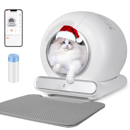 Selbstreinigende Katzentoilette, 65L Katzenklo Selbstreinigend,App-Steuerung/Breite Öffnung/Großer Raum/Niedriger Einstieg, Selbstreiniges Katzenklo, Automatische Elektrisches Katzenklo Selbstreinigende Katzentoilette, 65L Katzenklo Selbstreinigend,App-Steuerung/Breite Öffnung/Großer Raum/Niedriger Einstieg, Selbstreiniges Katzenklo, Automatische Elektrisches Katzenklo von TaFoyu