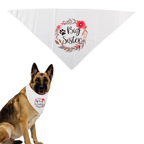Tabanzhe Hundehalstuch, Dreieckstuch aus Baumwolle, für große Schwester, Pflanze, Welpen, Katzen, Halstuch, Lätzchen, Zubehör für kleine, mittelgroße Hunde, Haustiere, Geburtstag, Party, Geschenk Tabanzhe Hundehalstuch, Dreieckstuch aus Baumwolle, für große Schwester, Pflanze, Welpen, Katzen, Halstuch, Lätzchen, Zubehör für kleine, mittelgroße Hunde, Haustiere, Geburtstag, Party, Geschenk von Tabanzhe