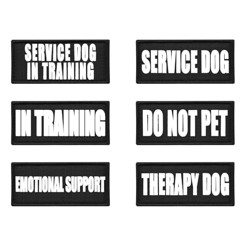 Tabanzhe Hundewesten-Patches, leuchtend, abnehmbar, mit Haken, taktisches Training, reflektierende Marken, Hilfe, Hundeweste, Flicken von Tabanzhe