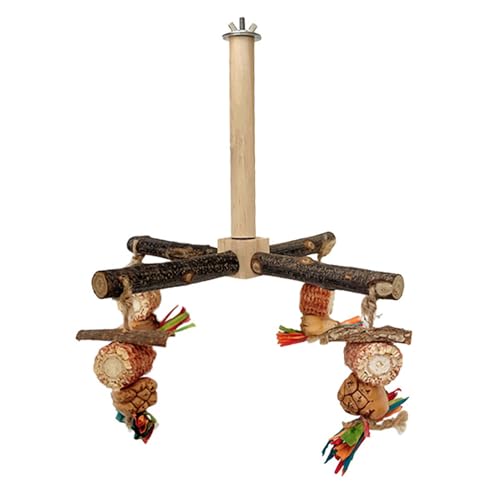 Tacarlha Drehbare Papageienstange Mit Kauspielgug Natürliche Holzstange Vogelkäfig Zuubehör für Sittiche Nymphensitiche Unertrennliche Sittiche Finken Wellensittiche C Tacarlha Drehbare Papageienstange Mit Kauspielgug Natürliche Holzstange Vogelkäfig Zuubehör für Sittiche Nymphensitiche Unertrennliche Sittiche Finken Wellensittiche C von Tacarlha