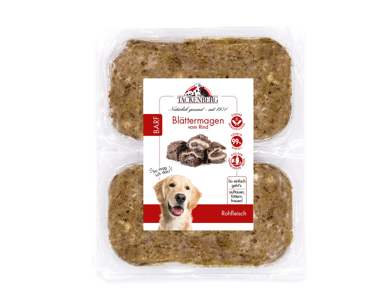 BARF Blättermagen vom Rind für Hunde - 500 g - Premiumqualität von Tackenberg BARF Blättermagen vom Rind für Hunde - 500 g - Premiumqualität von Tackenberg von Tackenberg