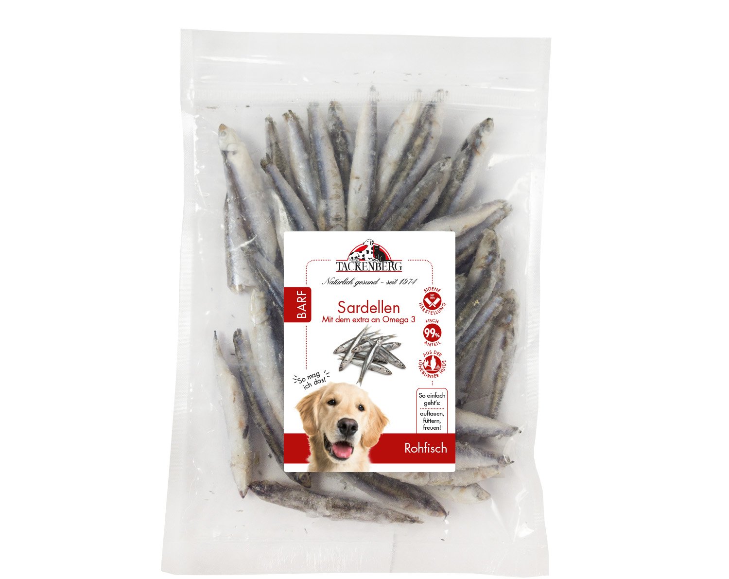 BARF Fischies - Sardellen für Hunde - 650 g - Premiumqualität von Tackenberg BARF Fischies - Sardellen für Hunde - 650 g - Premiumqualität von Tackenberg von Tackenberg