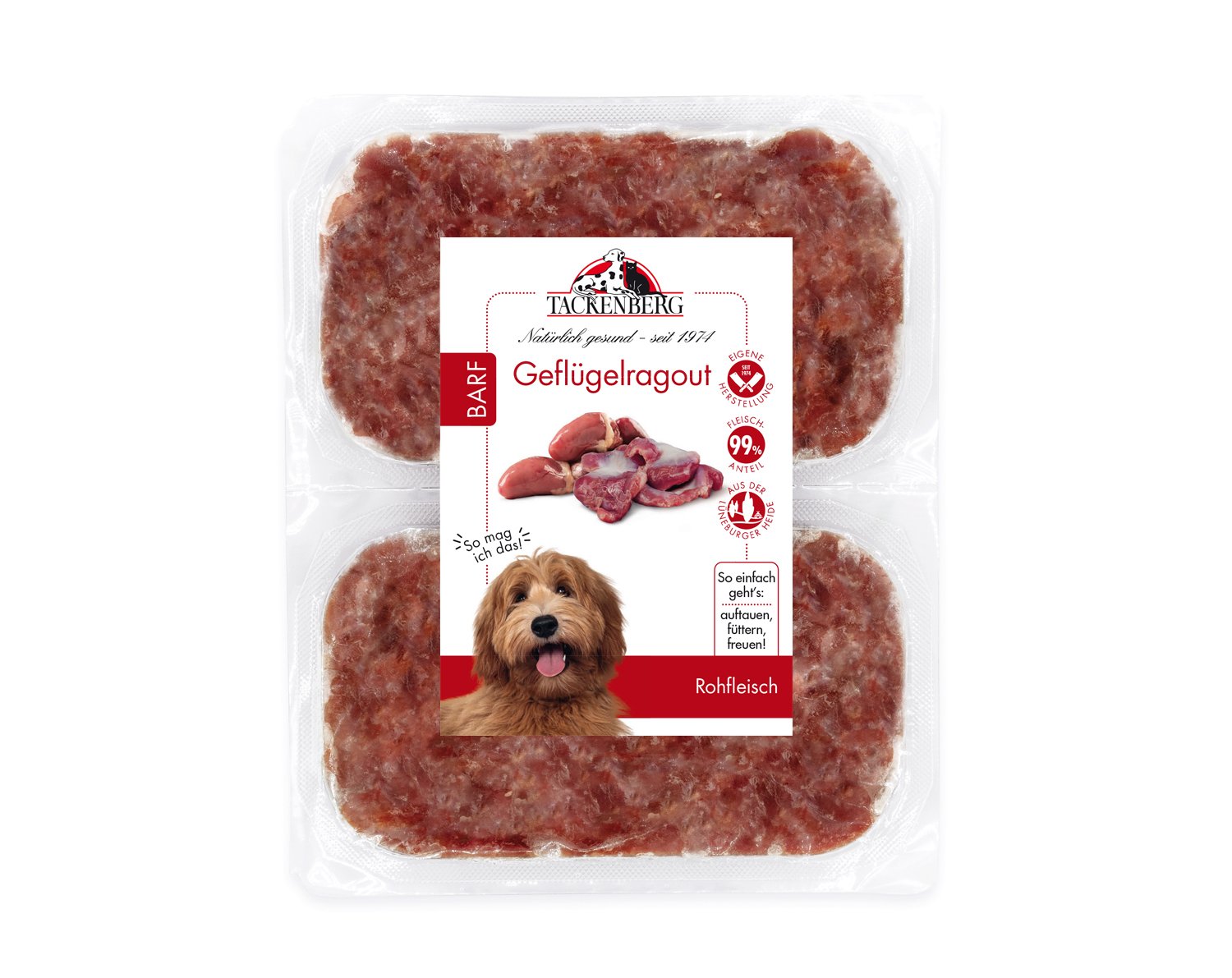 BARF Geflügelragout für Hunde & Katzen - 500 g - Premiumqualität von Tackenberg BARF Geflügelragout für Hunde & Katzen - 500 g - Premiumqualität von Tackenberg von Tackenberg