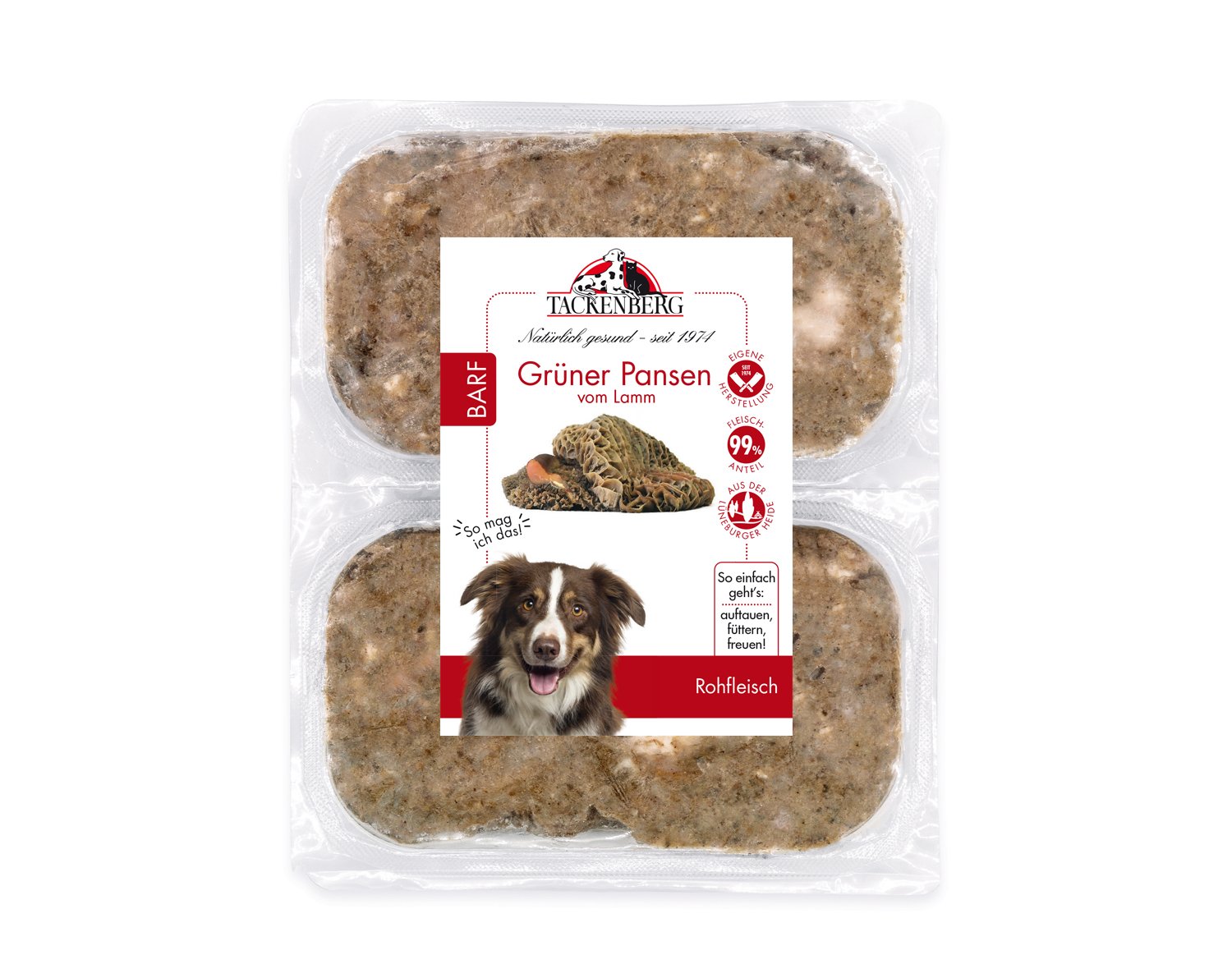 BARF Grüner Pansen vom Lamm für Hunde - 500 g - Premiumqualität von Tackenberg BARF Grüner Pansen vom Lamm für Hunde - 500 g - Premiumqualität von Tackenberg von Tackenberg
