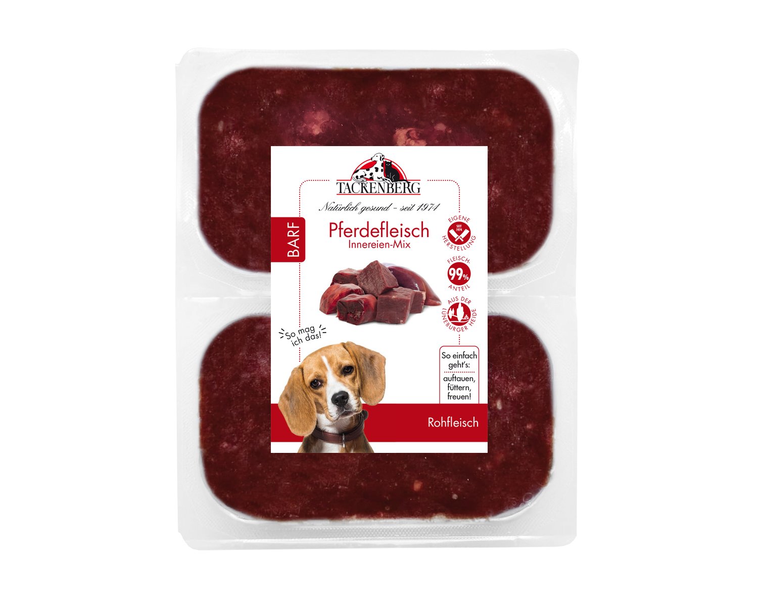 BARF Innereienmix vom Pferd für allergische Hunde - 500 g - Premiumqualität von Tackenberg BARF Innereienmix vom Pferd für allergische Hunde - 500 g - Premiumqualität von Tackenberg von Tackenberg