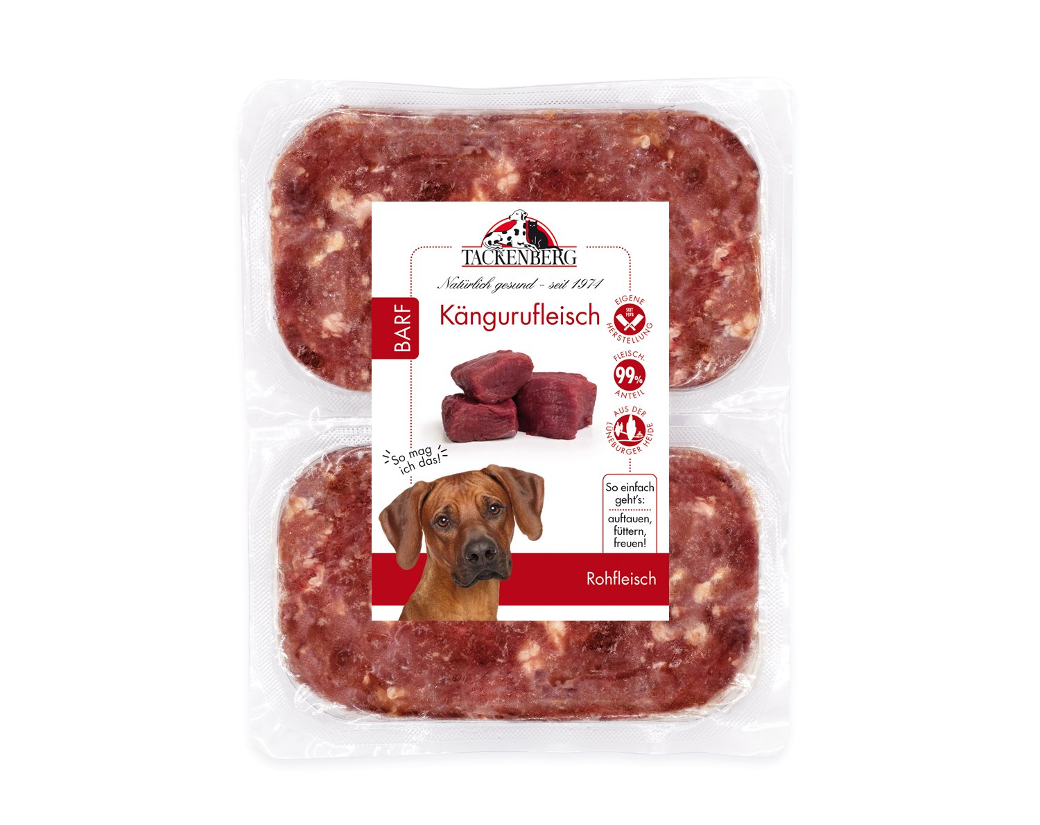 BARF Kängurufleisch für Hunde - 500 g - Premiumqualität von Tackenberg BARF Kängurufleisch für Hunde - 500 g - Premiumqualität von Tackenberg von Tackenberg