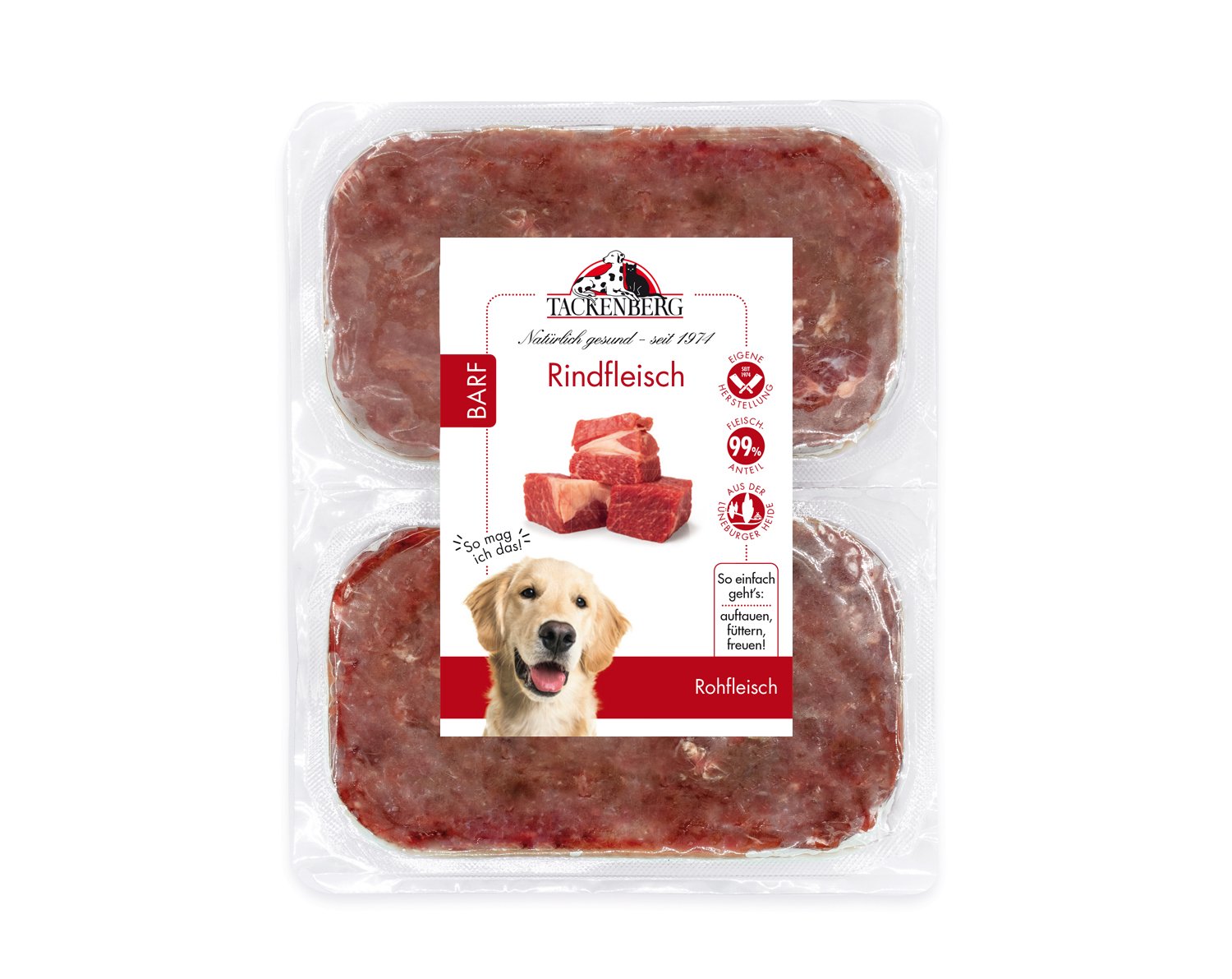 BARF Rindfleisch für Hunde & Katzen - 28 x 500 g - Premiumqualität von Tackenberg BARF Rindfleisch für Hunde & Katzen - 28 x 500 g - Premiumqualität von Tackenberg von Tackenberg