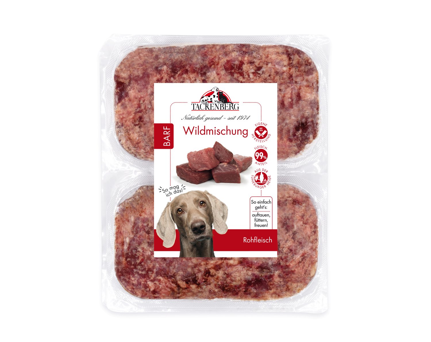 BARF Wildmischung für Hunde & Katzen - 500 g - Premiumqualität von Tackenberg BARF Wildmischung für Hunde & Katzen - 500 g - Premiumqualität von Tackenberg von Tackenberg
