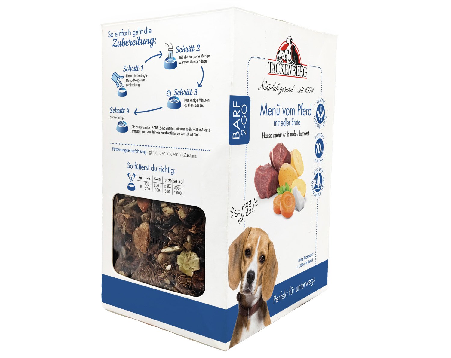 BARF to Go Menü Pferd & Edler Ernte für Hunde - 1000 g - Premiumqualität von Tackenberg BARF to Go Menü Pferd & Edler Ernte für Hunde - 1000 g - Premiumqualität von Tackenberg von Tackenberg