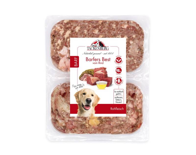 Barfers Best vom Rind für Hunde  - 500 g - Premiumqualität von Tackenberg von Tackenberg