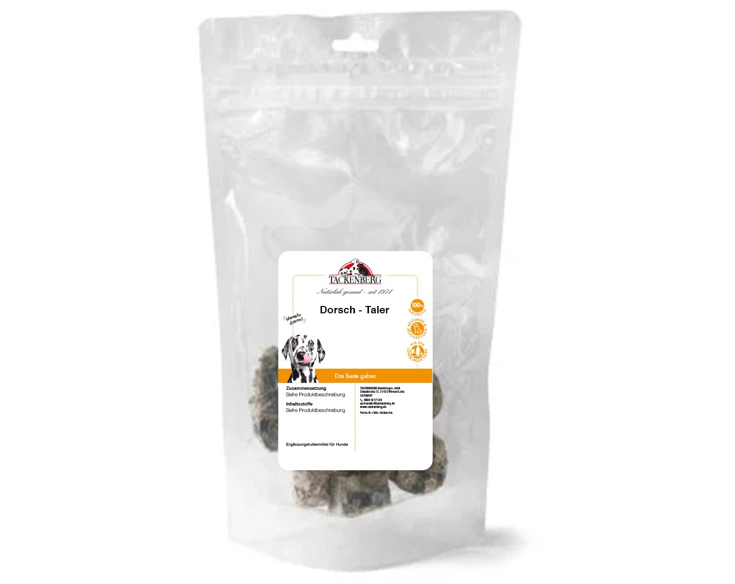Dorsch Taler getrocknet für Hunde & Katzen - 100 g - Premiumqualität von Tackenberg Dorsch Taler getrocknet für Hunde & Katzen - 100 g - Premiumqualität von Tackenberg von Tackenberg