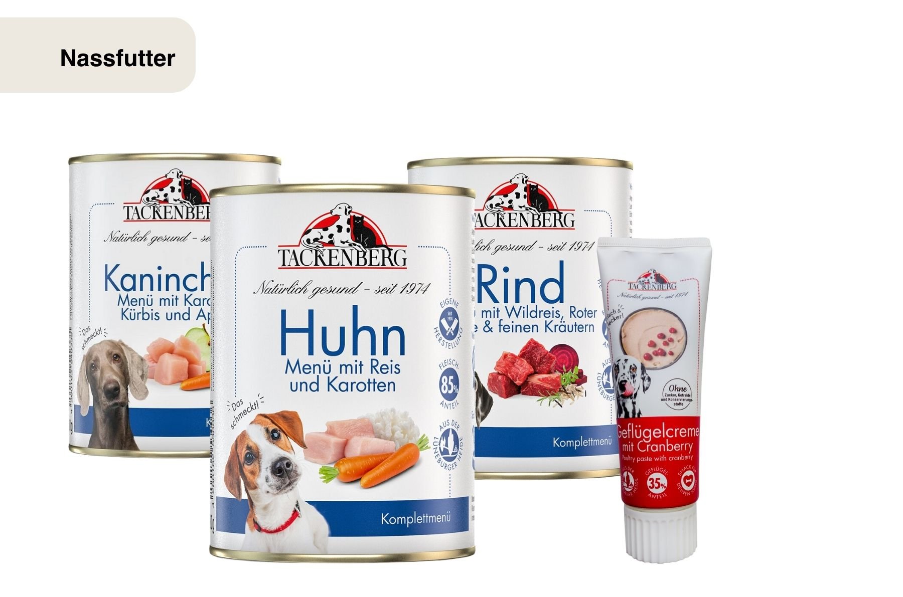 Hochwertiges Hundefutter mit hohem Fleischanteil - Probierpaket für Hundebesitzer - 20 Artikel - Premiumqualität von Tackenberg Hochwertiges Hundefutter mit hohem Fleischanteil - Probierpaket für Hundebesitzer - 20 Artikel - Premiumqualität von Tackenberg von Tackenberg
