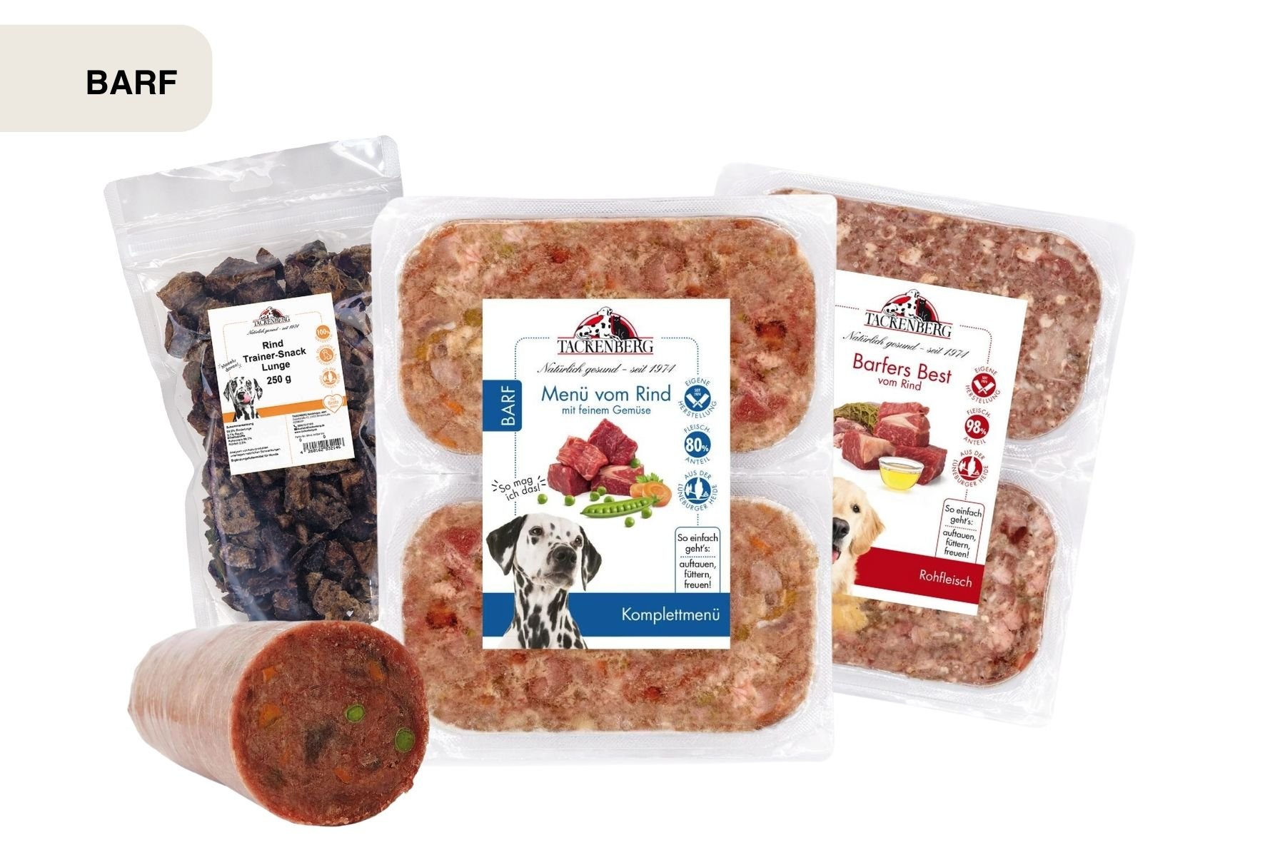 Hochwertiges Rohfleisch & ausgewogene BARF-Menüs - Probierpaket für BARF-Einsteiger - 20 Artikel - Premiumqualität von Tackenberg Hochwertiges Rohfleisch & ausgewogene BARF-Menüs - Probierpaket für BARF-Einsteiger - 20 Artikel - Premiumqualität von Tackenberg von Tackenberg