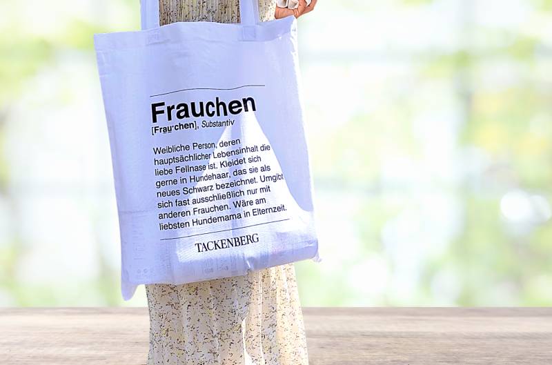 Jutebeutel für Hundemamas - Tragetasche  - 1 Stück - Premiumqualität von Tackenberg von Tackenberg