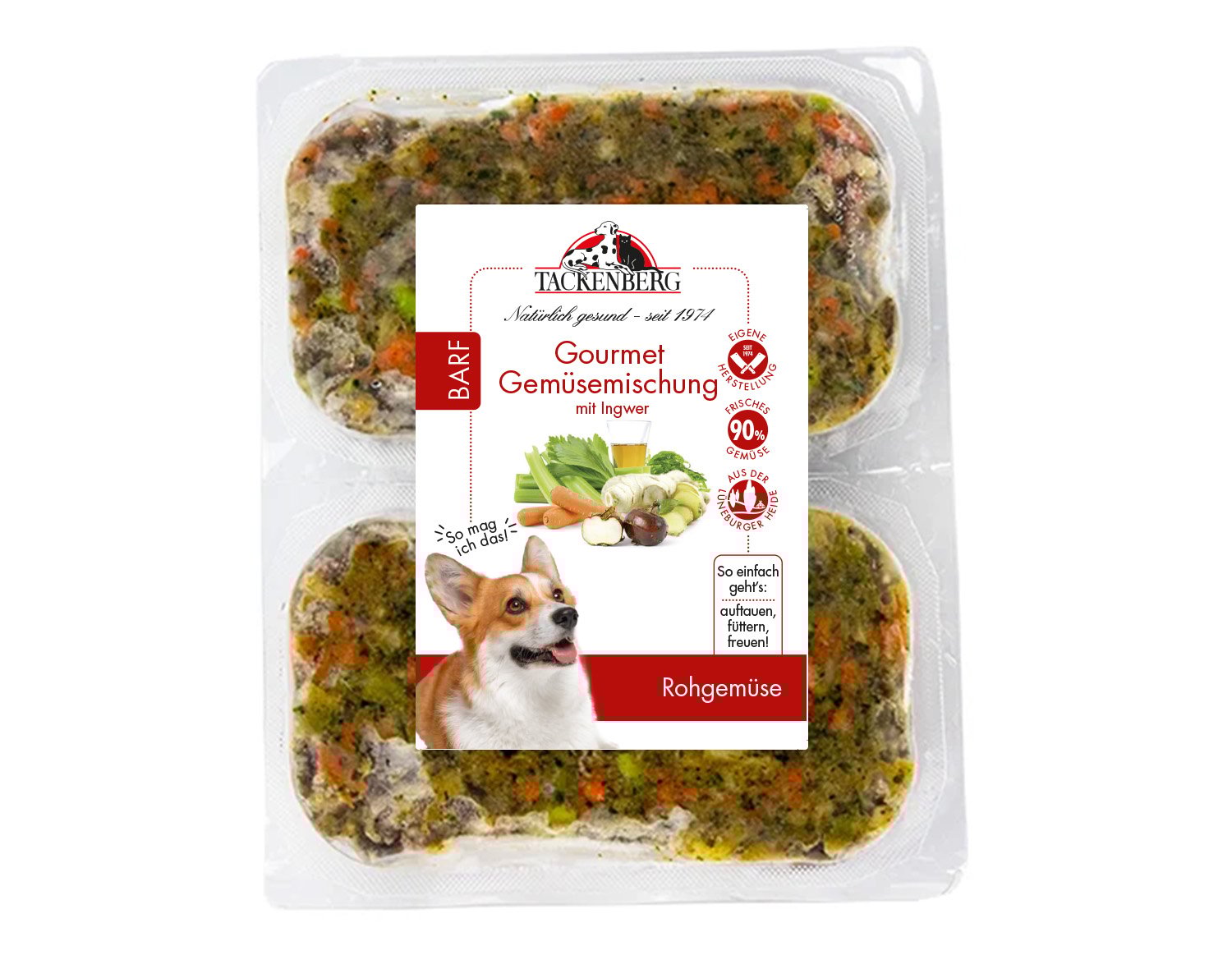 Menü Gemüsemischung für Hunde - 500 g - Premiumqualität von Tackenberg Menü Gemüsemischung für Hunde - 500 g - Premiumqualität von Tackenberg von Tackenberg