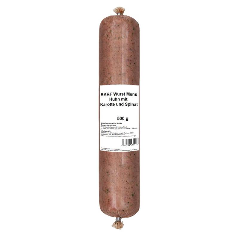 Menü vom Huhn mit Karotte und Spinat - 1000g - Premiumqualität von Tackenberg von Tackenberg