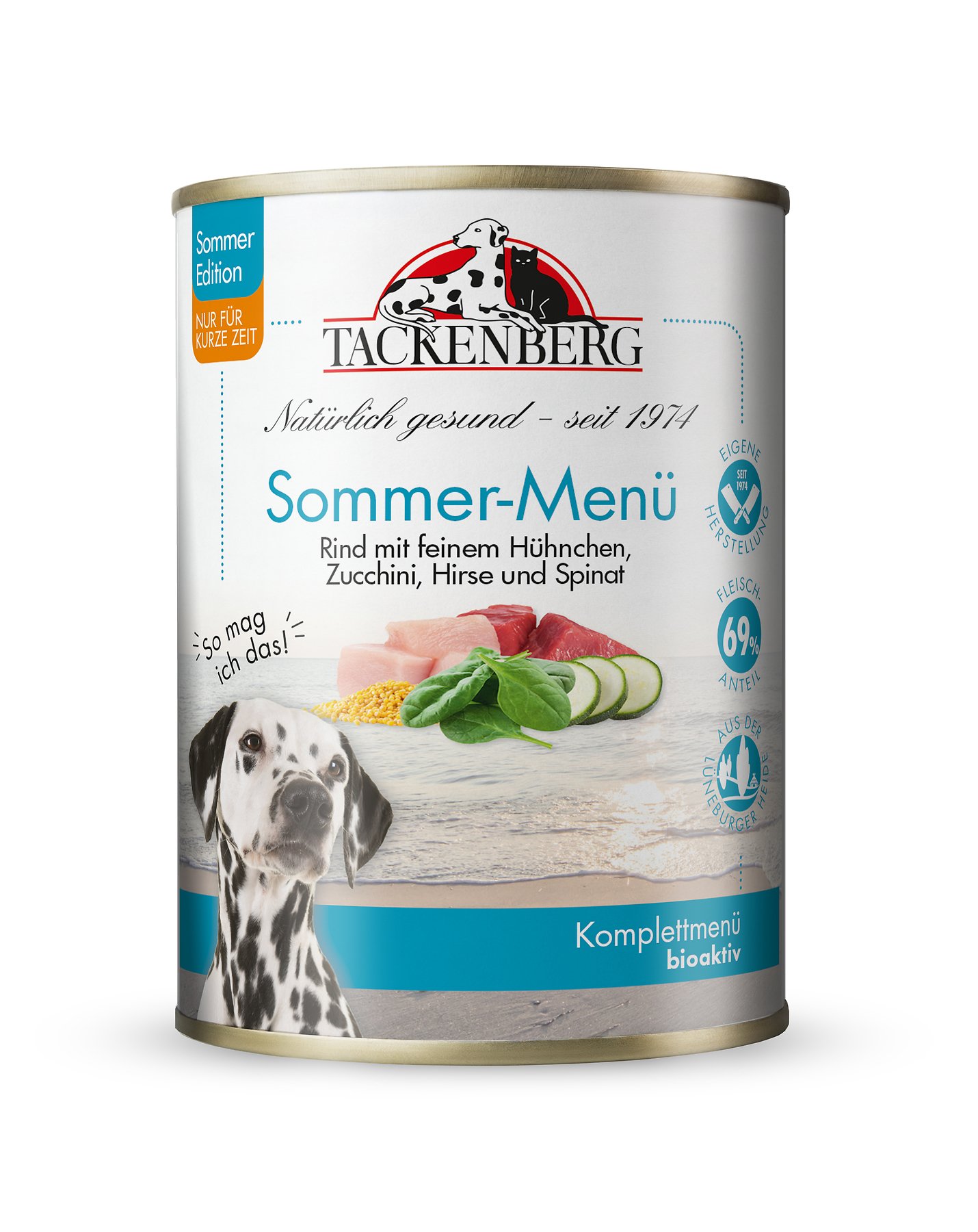 Nassfutter Rind mit feinem Hühnchen & Gemüse für Hunde  - 400 g - Premiumqualität von Tackenberg von Tackenberg