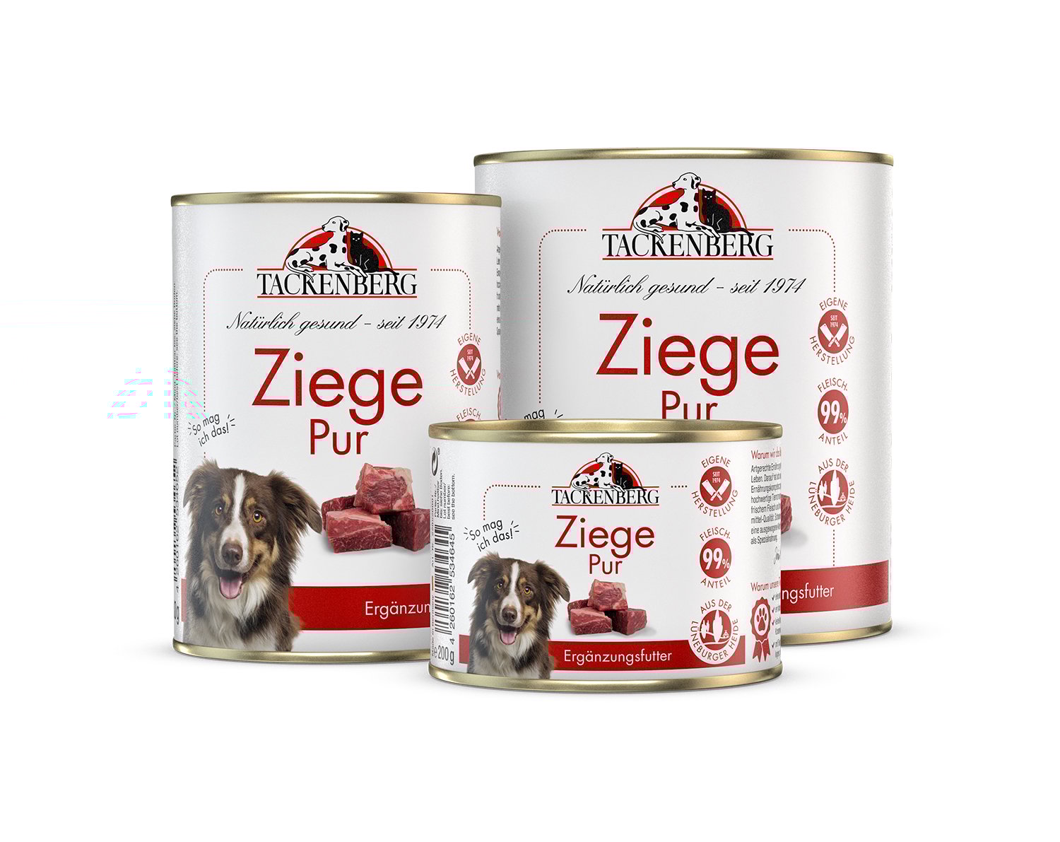Nassfutter Ziege Pur für Hunde und Katzen - 6 x 800 g - Premiumqualität von Tackenberg Nassfutter Ziege Pur für Hunde und Katzen - 6 x 800 g - Premiumqualität von Tackenberg von Tackenberg