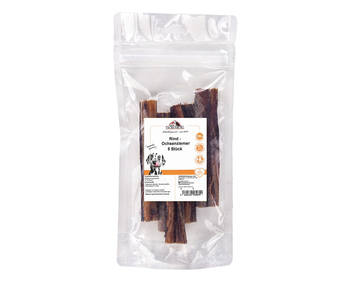Ochsenziemer getrocknet für Hunde - 250g - Premiumqualität von Tackenberg Ochsenziemer getrocknet für Hunde - 250g - Premiumqualität von Tackenberg von Tackenberg