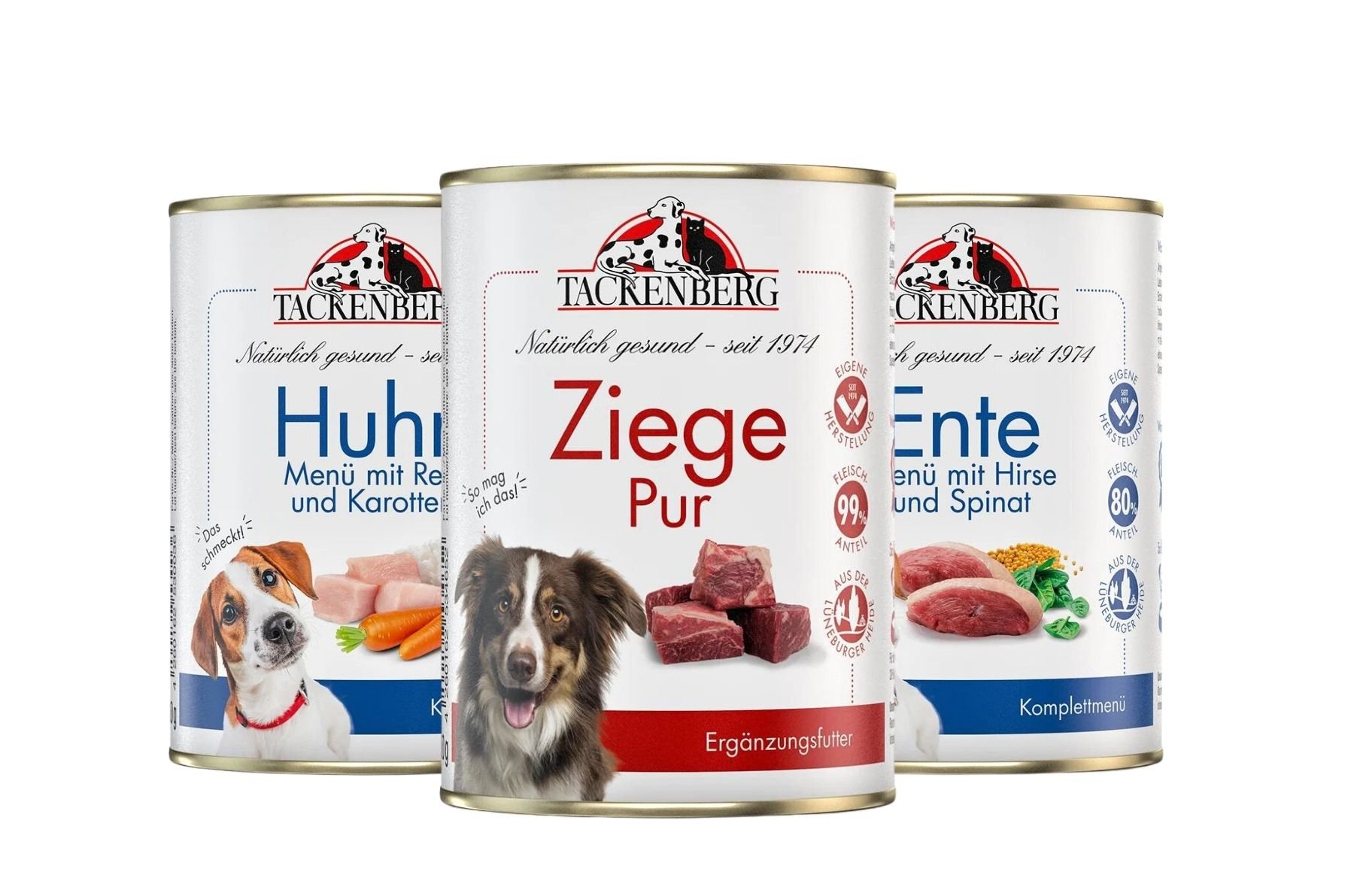 Premium Nassfutter Entdecker-Set für Hunde  - 6 x 400 g - Premiumqualität von Tackenberg von Tackenberg
