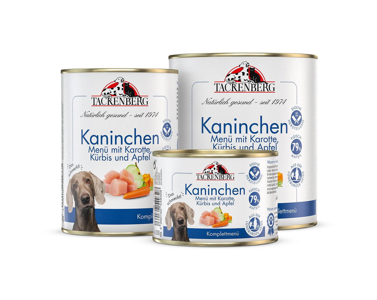 Premium Nassfutter Kaninchen mit Gemüse - 6 x 800 g - Premiumqualität von Tackenberg Premium Nassfutter Kaninchen mit Gemüse - 6 x 800 g - Premiumqualität von Tackenberg von Tackenberg