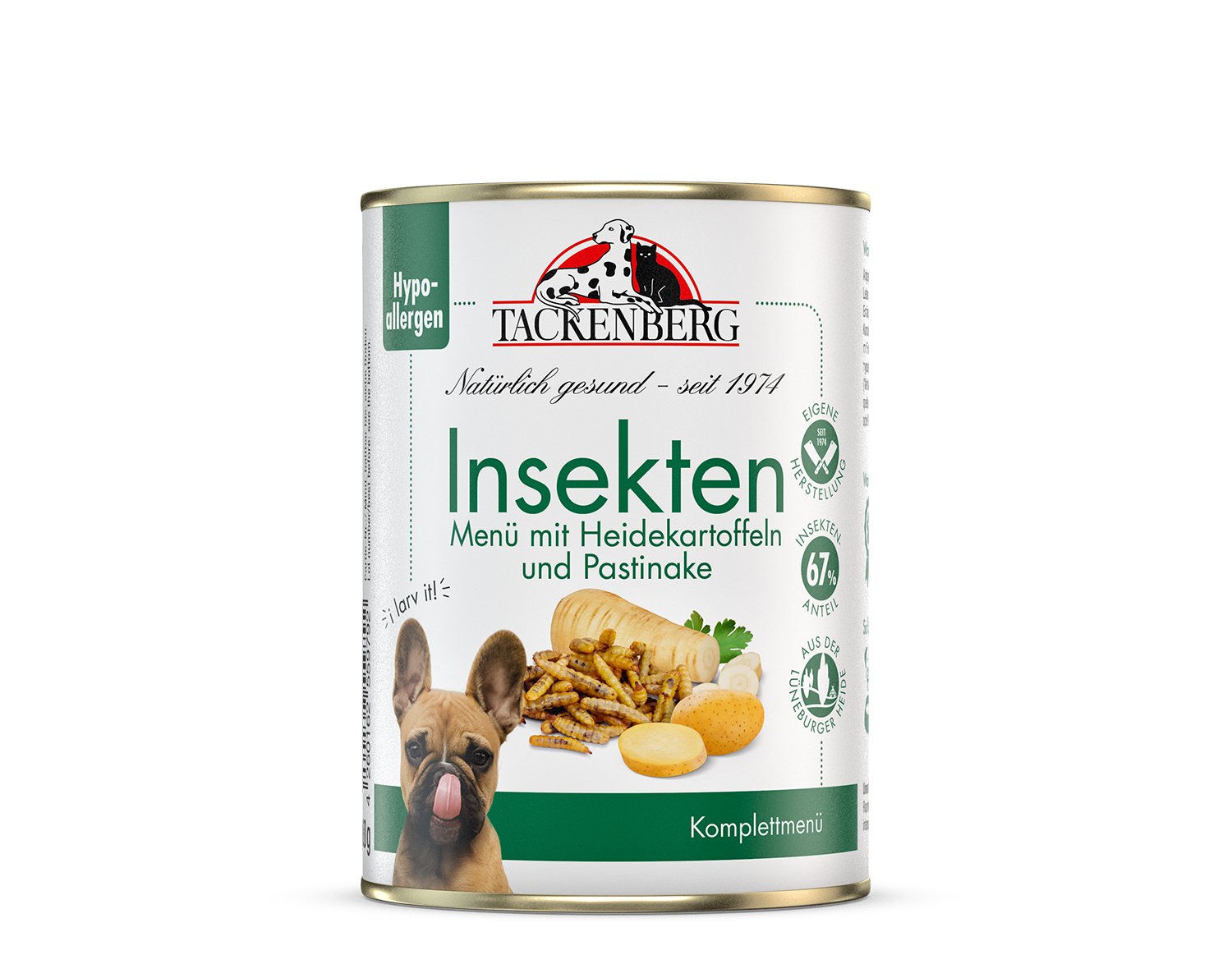 Nassfutter Insektenmenü mit Heidekartoffeln & Pastinaken für Hunde - 24 x 400 g - Premiumqualität von Tackenberg Nassfutter Insektenmenü mit Heidekartoffeln & Pastinaken für Hunde - 24 x 400 g - Premiumqualität von Tackenberg von Tackenberg