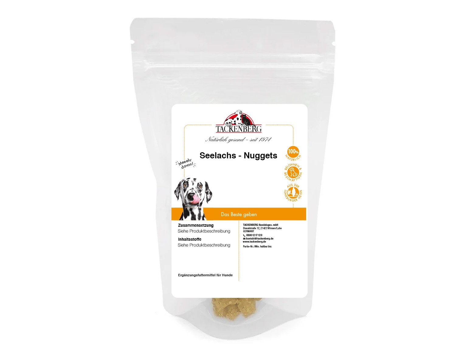 Seelachs Nuggets getrocknet für Hunde & Katzen - 100 g - Premiumqualität von Tackenberg Seelachs Nuggets getrocknet für Hunde & Katzen - 100 g - Premiumqualität von Tackenberg von Tackenberg