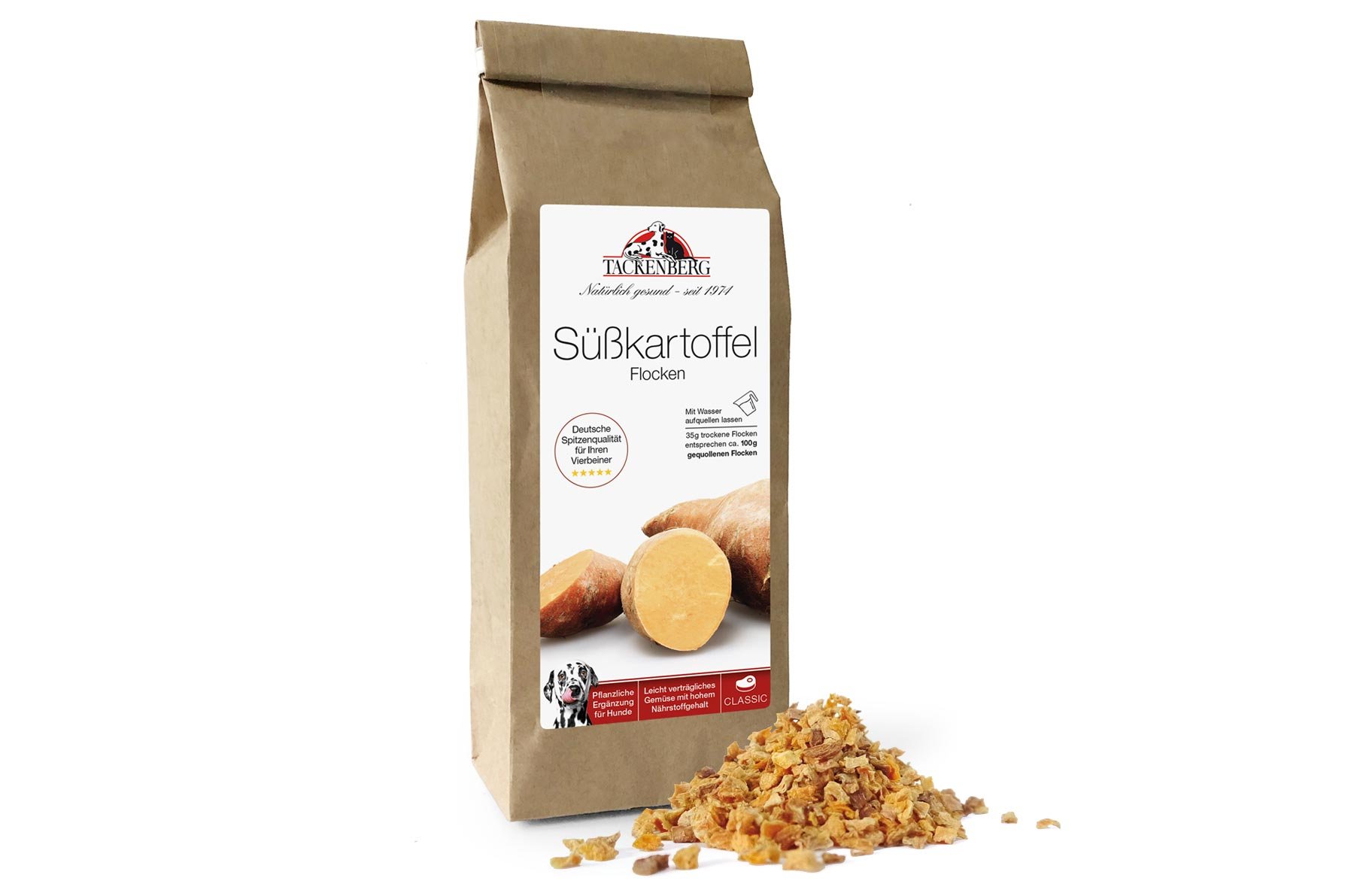 BARF: Süßkartoffel Flocken für Hunde | TACKENBERG - 250 g - Premiumqualität von Tackenberg BARF: Süßkartoffel Flocken für Hunde | TACKENBERG - 250 g - Premiumqualität von Tackenberg von Tackenberg