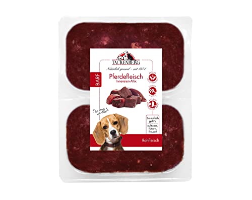 Tackenberg - Barf Innereienmix vom Pferd für allergische Hunde - 14 x 500 g - Premiumqualität von Tackenberg von Tackenberg