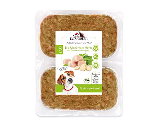 Tackenberg - Bio Barf Menü Huhn & Pastinake für Hunde - 14 x 500 g - Premiumqualität von Tackenberg von Tackenberg