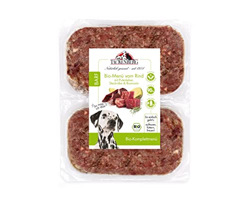 Tackenberg - Bio - Menü vom Rind mit Putenleber, Steckrübe & Rosmarin, 28 x 500 g von Tackenberg