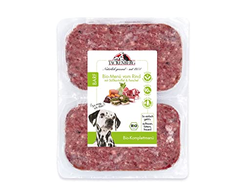 Tackenberg - Bio Barf Menü Rind & Süßkartoffel für Hunde - 14 x 500 g - Premiumqualität von Tackenberg von Tackenberg