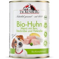 Tackenberg Nassfutter Hund, Adult, Bio, Huhn mit Reis 6x400 g von Tackenberg