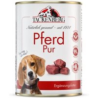 Tackenberg Nassfutter Hund, Pur, Pferd pur 6x400 g von Tackenberg