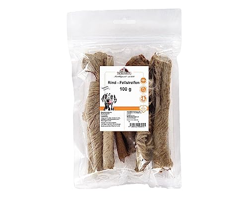 Tackenberg - Rinderfellstreifen für Hunde - 100g - Premiumqualität von Tackenberg von Tackenberg