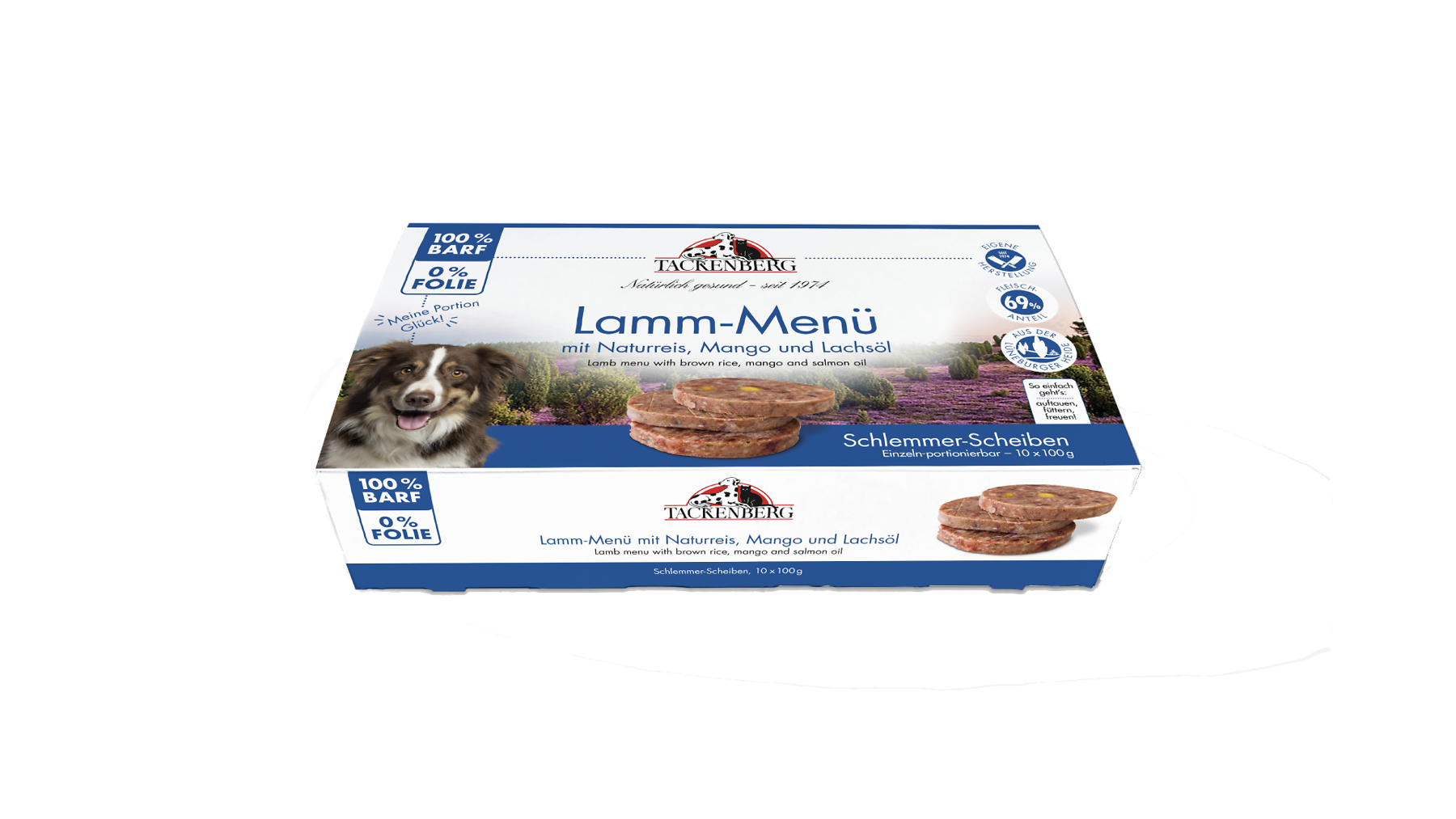 Vorportionierte Barf-Mahlzeit vom Lamm | Online bei Tackenberg - 1000 g - Premiumqualität von Tackenberg Vorportionierte Barf-Mahlzeit vom Lamm | Online bei Tackenberg - 1000 g - Premiumqualität von Tackenberg von Tackenberg