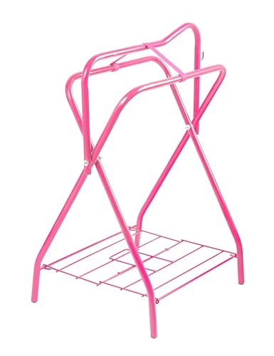 Tackmore Sattelständer, freistehend, volle Größe, tragbar, für Pferde, sicherer Sattel, Rosa Tackmore Sattelständer, freistehend, volle Größe, tragbar, für Pferde, sicherer Sattel, Rosa von Tackmore