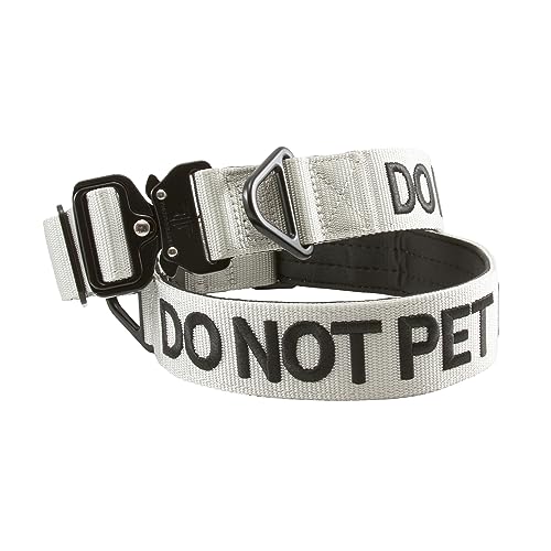 Tacticollar Nylon-Halsband „Bitte nicht streicheln“mit einer Breite von ca. 4 cm für mittelgroße und große Hunde, innen mit Neopren gepolstert, kommuniziere die Bedürfnisse deines Hunds, um Unfälle zu Tacticollar Nylon-Halsband „Bitte nicht streicheln“mit einer Breite von ca. 4 cm für mittelgroße und große Hunde, innen mit Neopren gepolstert, kommuniziere die Bedürfnisse deines Hunds, um Unfälle zu von Tacticollar